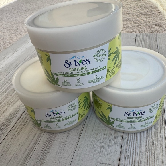 New St. Ives Body Cream Moisturizer Cannabis Sativa (Hemp) Bundle • Discontinued - Picture 2 of 7